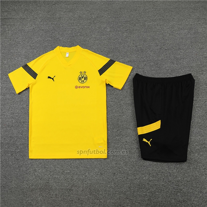 Chandal del Borussia Dortmund Manga Corta 2022-2023 Amarillo - Pantalon Corto